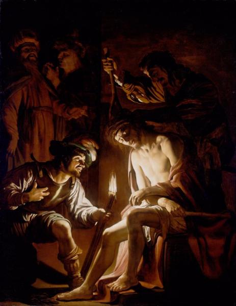 Christ Crowned With Thorns by Gerard Van Honthorst
