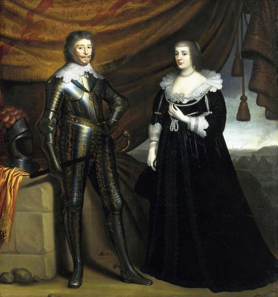 Prince Frederik Hendrik And His Wife Amalia Van Solms by Gerard Van Honthorst