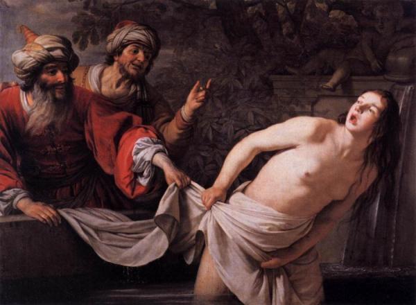Susanna And The Elders by Gerard Van Honthorst