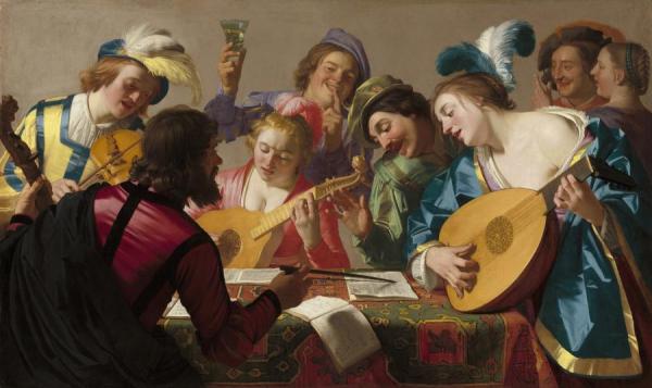 The Concert,1623 by Gerard Van Honthorst