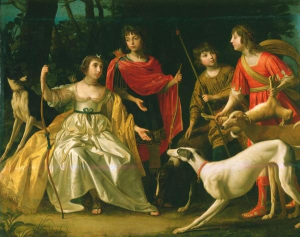 The Four Eldest Children Of The King And Queen Of Bohemia by Gerard Van Honthorst