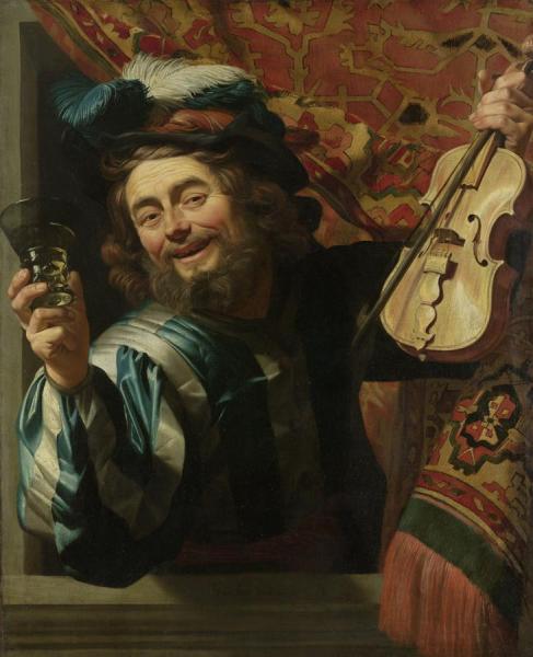 The Merry Fiddler by Gerard Van Honthorst