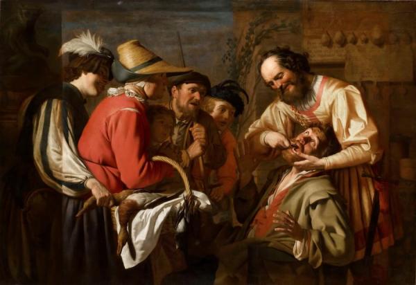 The Tooth Puller by Gerard Van Honthorst