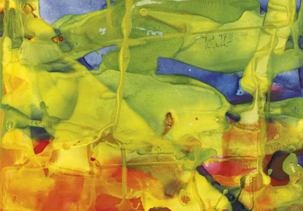 Gelbgrünes S by Gerhard Richter Oil Painting Reproductions