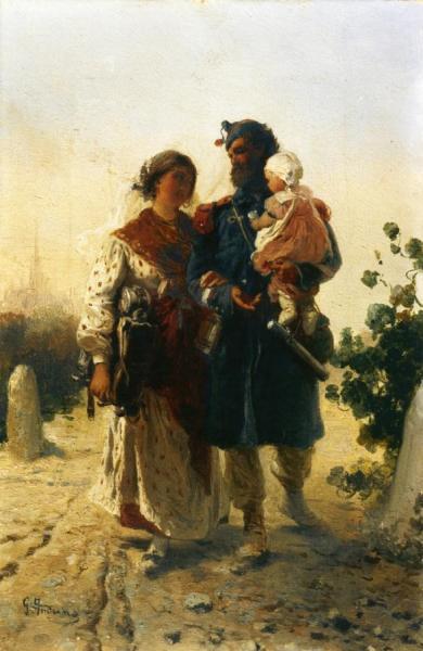 The Return Of The Soldier by Gerolamo Induno