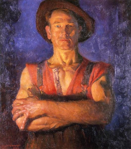 Men Are Square by Gerrit A. Beneker Oil Painting Reproductions
