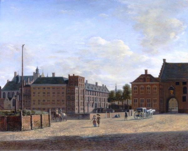 The Plaats With The Binnenhof And The Gevangenpoort, The Hague by Gerrit Adriaenszoon Berckheyde
