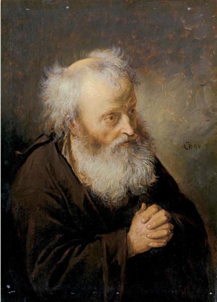 Gerrit Dou A Bearded Old Man