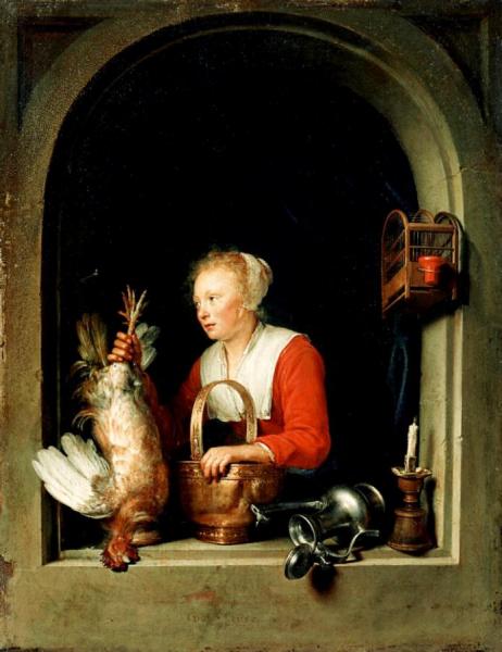 The Dutch Housewife by Gerrit Dou