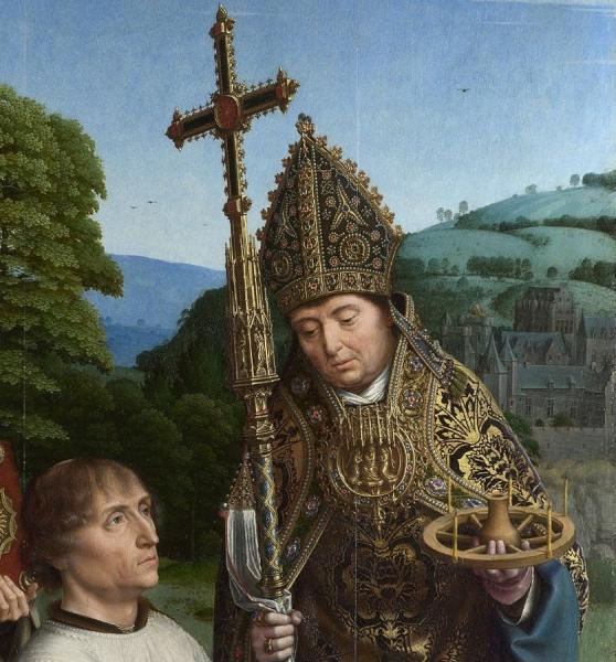 Canon Bernardin De' Salviati And Saints (detail 2) by Gheeraert (gerard) David Oil Painting Reproductions