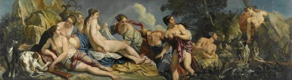 Diana And Nymphs Surprised By Actaeon by Giacomo Ceruti