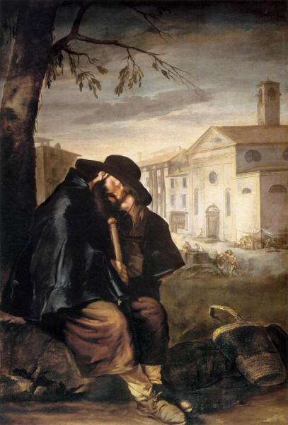 Sleeping Pilgrim by Giacomo Ceruti