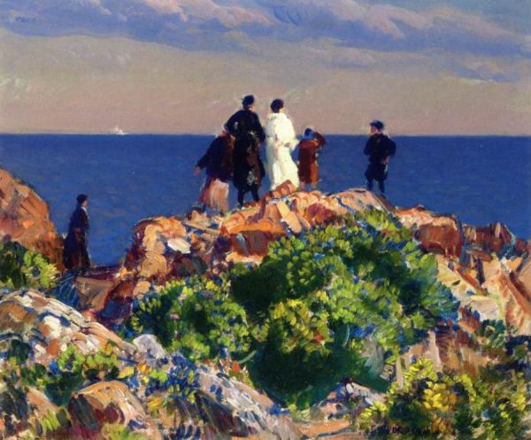Bass Rocks, Gloucester by Gifford Beal