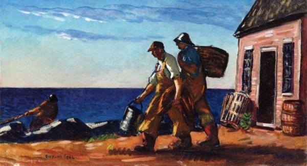 Fishermen, Early Morning by Gifford Beal