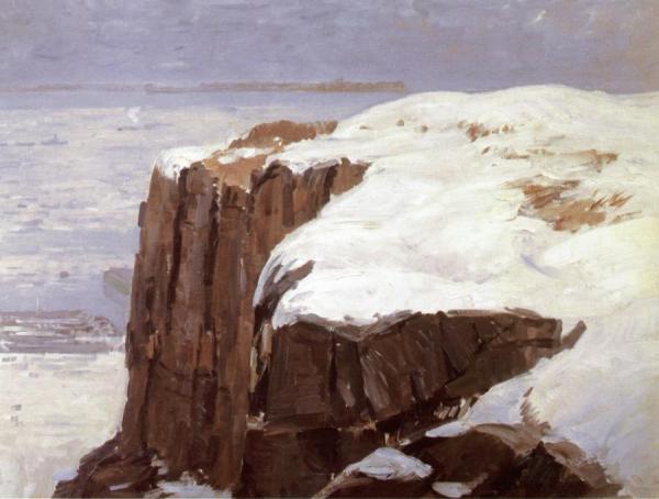 Palisades In Winter by Gifford Beal