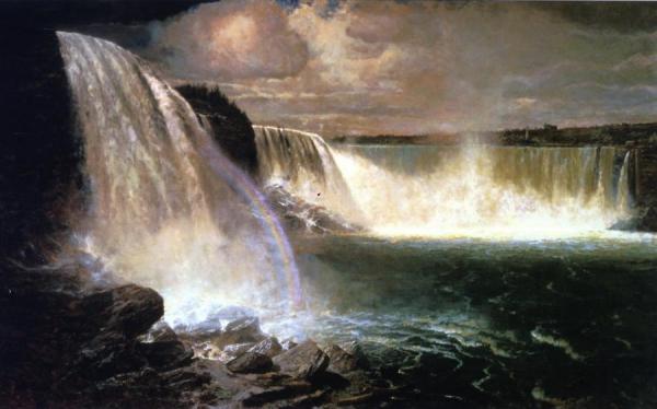 Niagara Falls Showing The Canadian And American Views by Gilbert Munger Oil Painting Reproductions