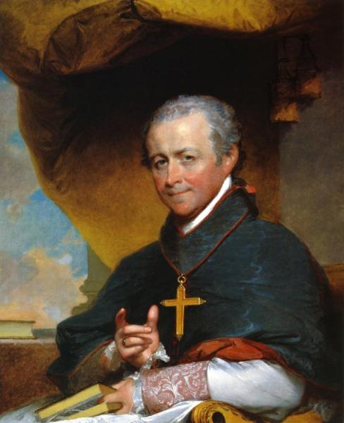 Bishop Jean-louis Anne Magdelaine Lefebvre De Cheverus by Gilbert Stuart