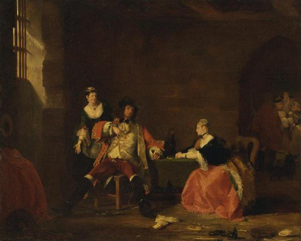Captain Macheath Upbraided By Polly And Lucy In The 'beggar's Opera', 1826 by Gilbert Stuart Oil Painting Reproductions