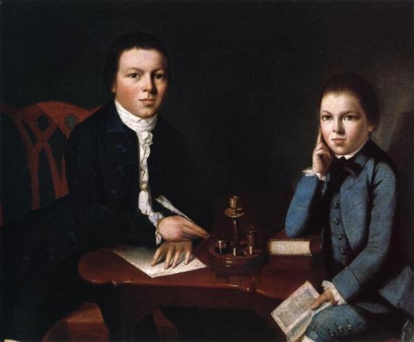 Francis Malbone And His Brother Saunders by Gilbert Stuart
