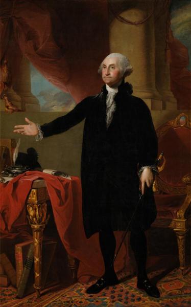 George Washington (the Landsdowne Portrait) by Gilbert Stuart