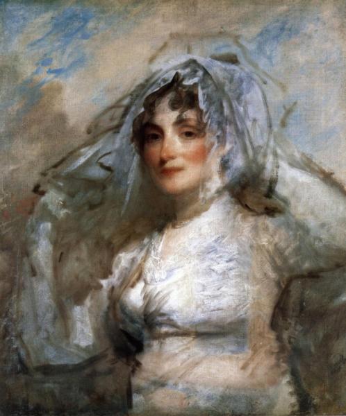 Sarah Wentworth Apthorp Morton by Gilbert Stuart