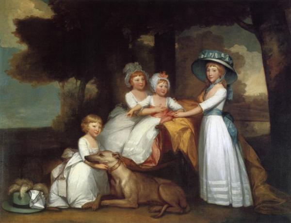 The Children Of The Second Duke Of Northumberland by Gilbert Stuart