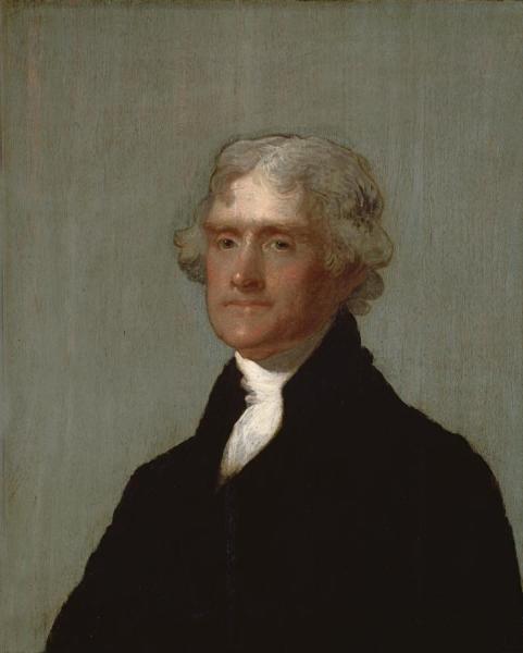 Thomas Jefferson (the Edgehill Portrait) by Gilbert Stuart