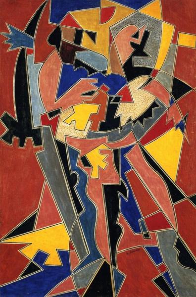 Gino Severini Abstract Composition
