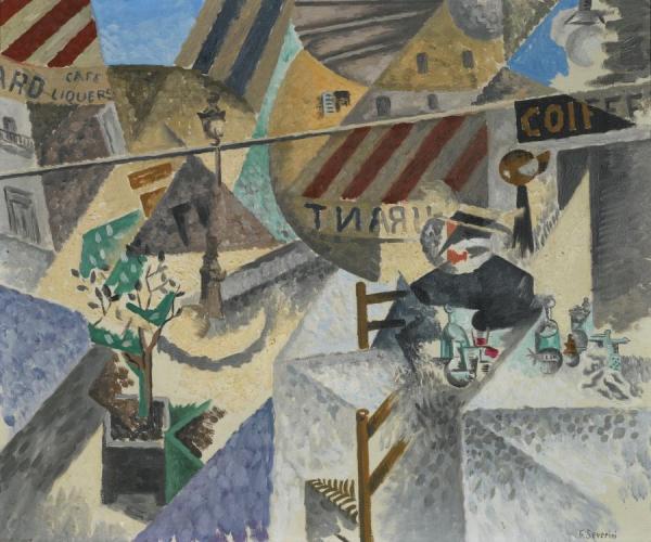 Gino Severini La Terrasse D'un Cafe De Montmartre