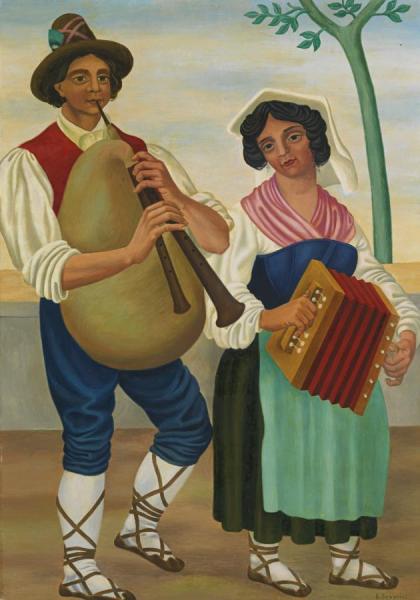 Les Musiciens Napolitains by Gino Severini