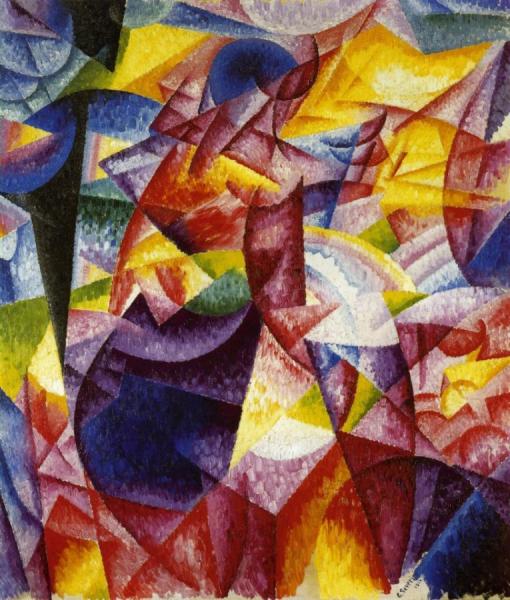 Simultaniety Of Centrifugal And Centripedal Groups by Gino Severini