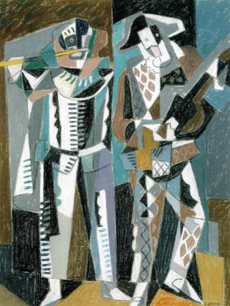 Two Musicians by Gino Severini