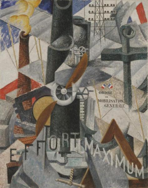 Visual Synthesis Of The Idea: "war", 1914 by Gino Severini