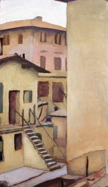 Courtyard On The Via Fondazza by Giorgio Morandi Oil Painting Reproductions