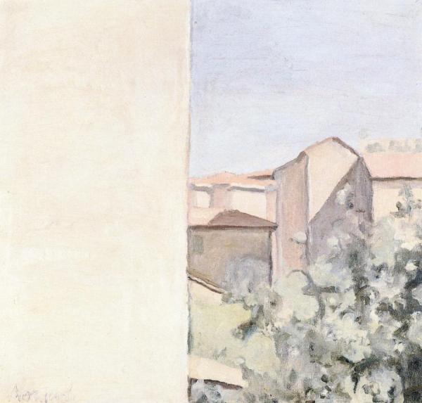 Courtyard On Via Fondazza by Giorgio Morandi