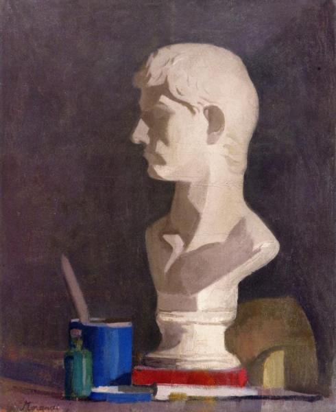 Still Life With A Plaster Bust by Giorgio Morandi