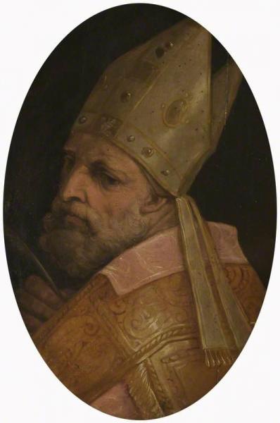 The Head Of A Bishop by Giorgio Vasari