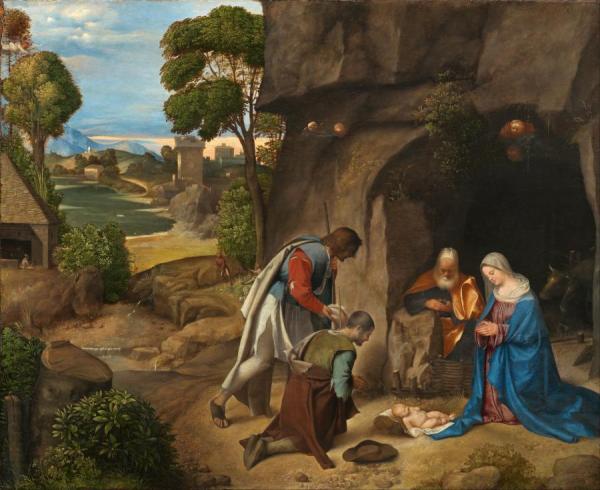 The Adoration Of The Shepherds by Giorgione