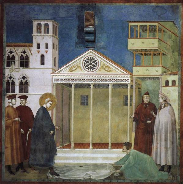 Giotto Di Bondone Legend Of St Francis: 1. Homage Of A Simple Man (upper Church, San Francesco, Assisi)