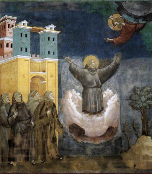 Giotto Di Bondone Legend Of St Francis: 12. Ecstasy Of St Francis (upper Church, San Francesco, Assisi)