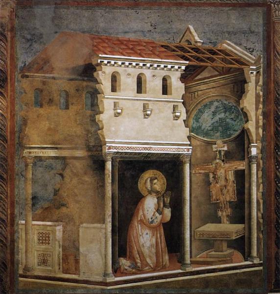 Legend Of St Francis: 4. Miracle Of The Crucifix (upper Church, San Francesco, Assisi) by Giotto Di Bondone Oil Painting Reproductions