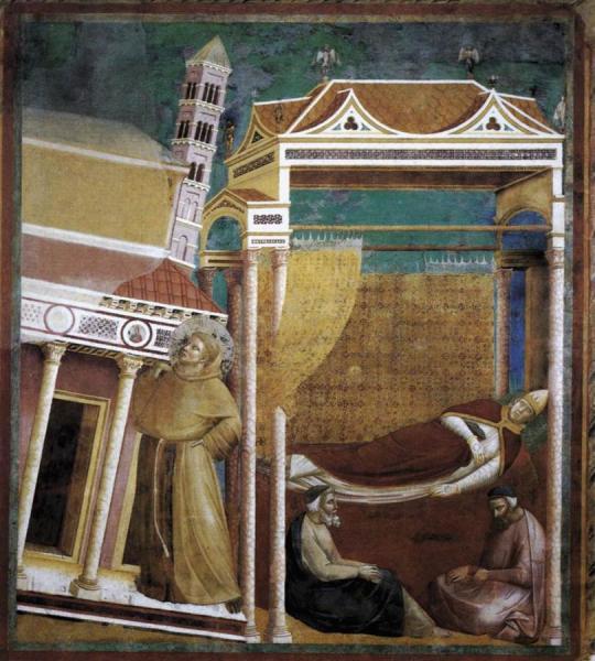 Giotto Di Bondone Legend Of St Francis: 6. Dream Of Innocent Iii (upper Church, San Francesco, Assisi)