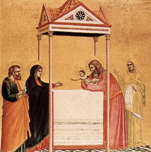 Presentation In The Temple by Giotto Di Bondone