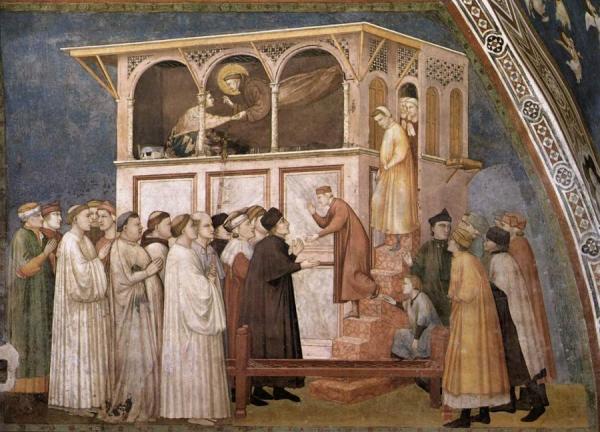 Raising Of The Boy In Sessa (north Transept, Lower Church, San Francesco, Assisi) by Giotto Di Bondone