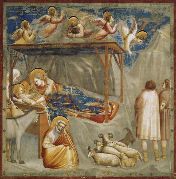 Scenes From The Life Of Christ: 1. Nativity: Birth Of Jesus (cappella Scrovegni (arena Chapel), Padua) by Giotto Di Bondone