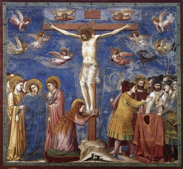 Scenes From The Life Of Christ: 19. Crucifixion (cappella Scrovegni (arena Chapel), Padua) by Giotto Di Bondone