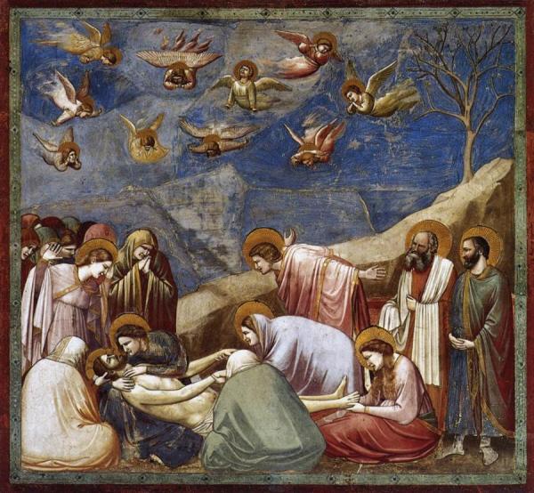 Giotto Di Bondone Scenes From The Life Of Christ: 20. Lamentation (the Mourning Of Christ) (cappella Scrovegni (arena Chapel), Padua)