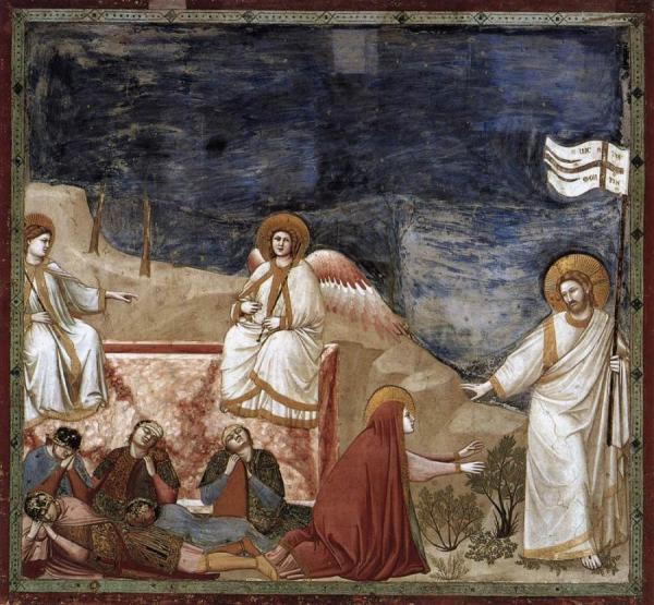 Scenes From The Life Of Christ: 21. Resurrection (noli Me Tangere) (cappella Scrovegni (arena Chapel), Padua) by Giotto Di Bondone