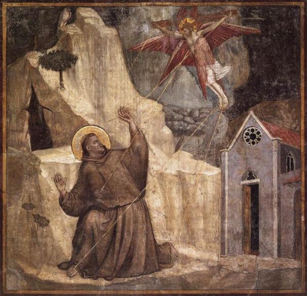 Scenes From The Life Of Saint Francis: 1. Stigmatisation Of Saint Francis (bardi Chapel, Santa Croce, Florence) by Giotto Di Bondone