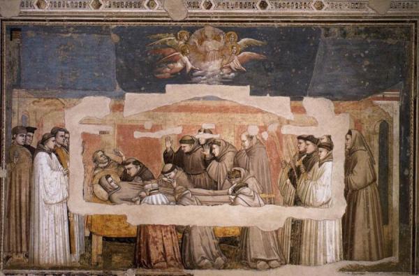 Scenes From The Life Of Saint Francis: 4. Death And Ascension Of St Francis (bardi Chapel, Santa Croce, Florence) by Giotto Di Bondone